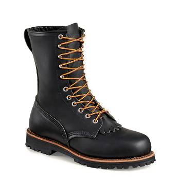 Red Wing LoggerMax 9-inch Soft Toe - Cierne Pracovne Cizmy Damske, RW406SK